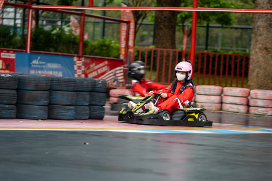 4130CrMo Frame Kids Electric Go Kart Racing Par Cross Przednie koła 3,5 kW
